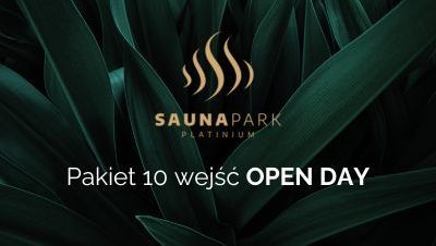 SaunaPark Platinium pakiet 10 wejść open day