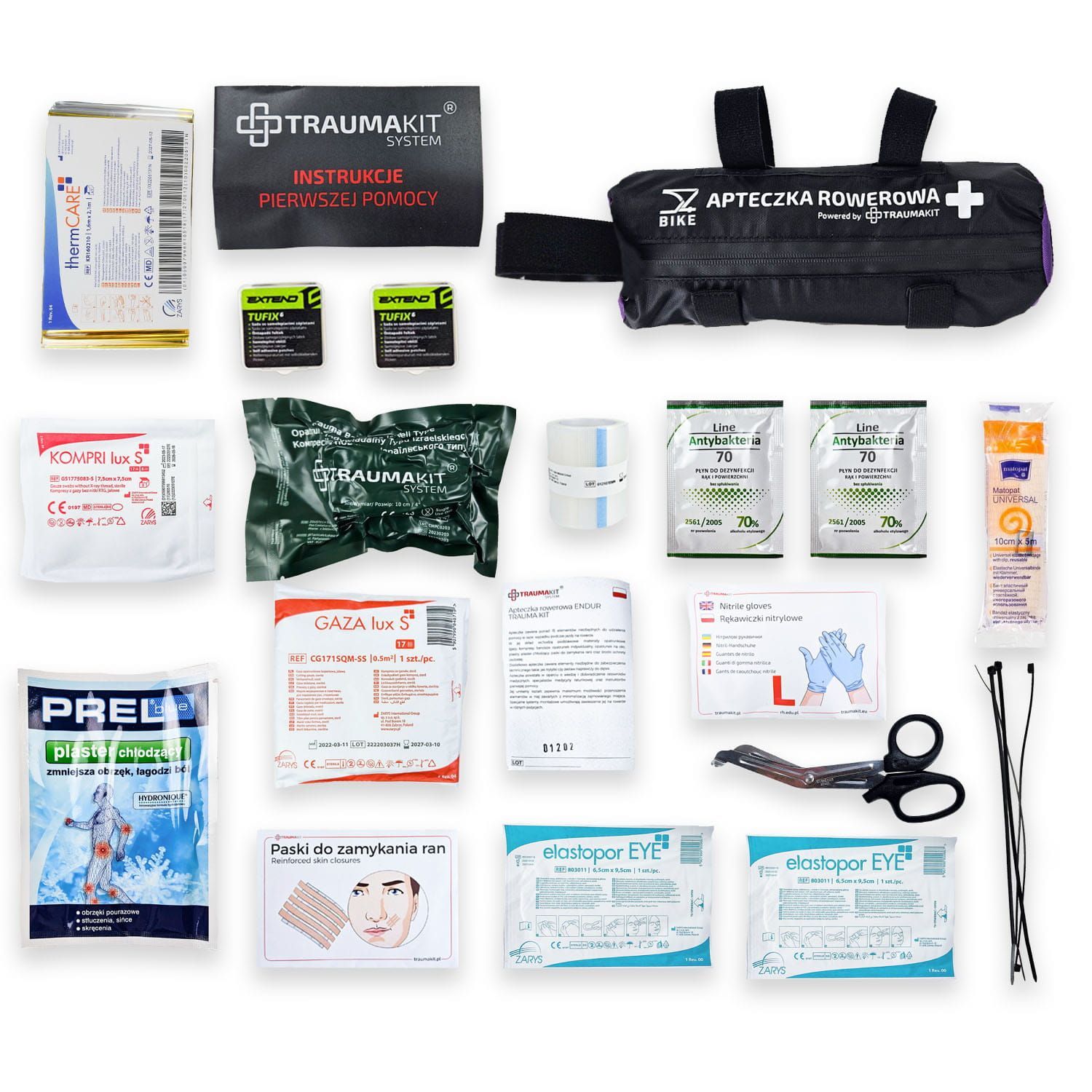 Apteczka rowerowa ENDUR TRAUMA KIT