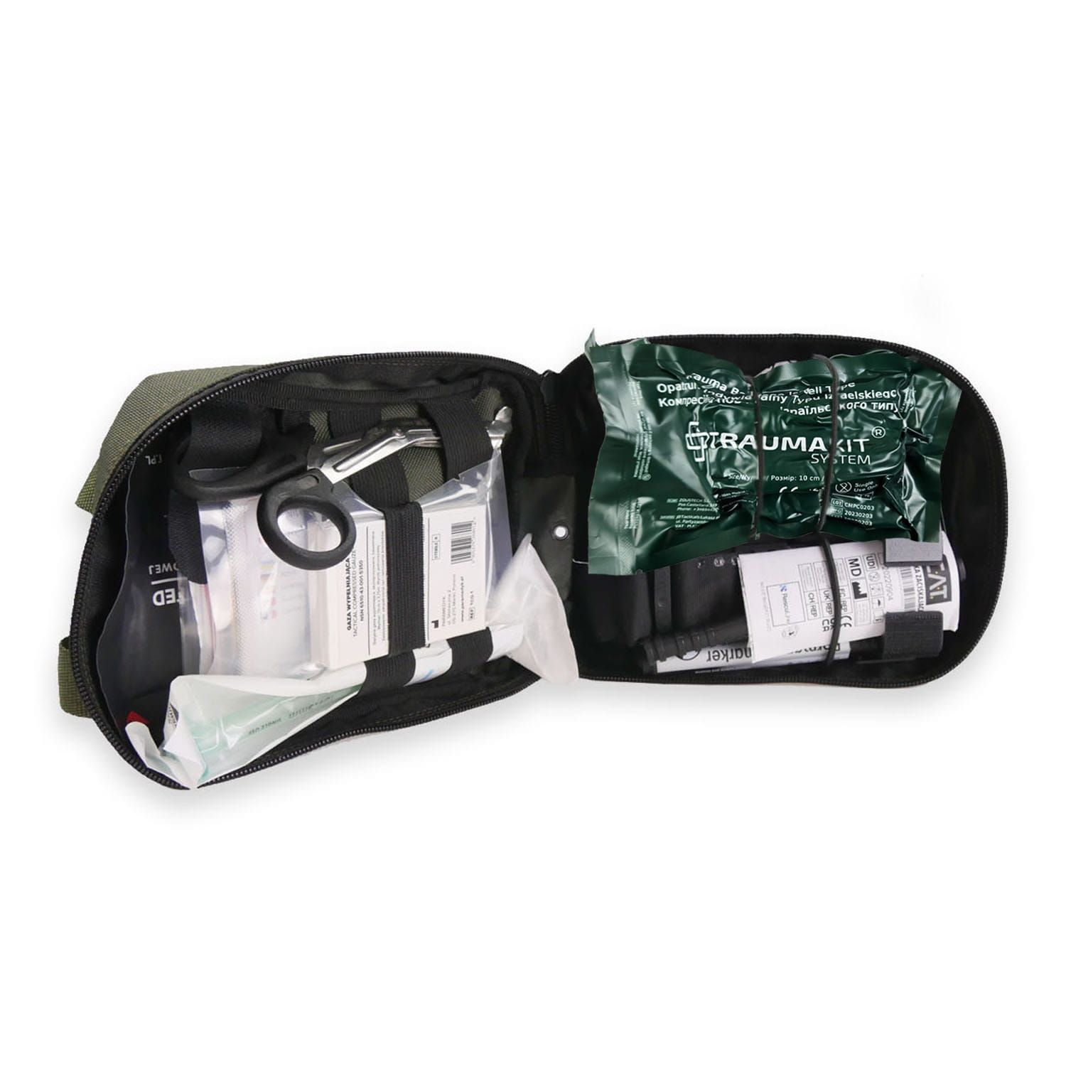 Apteczka Taktyczna - IFAK - Indywidualny Pakiet Medyczny IPMED (zielony)
