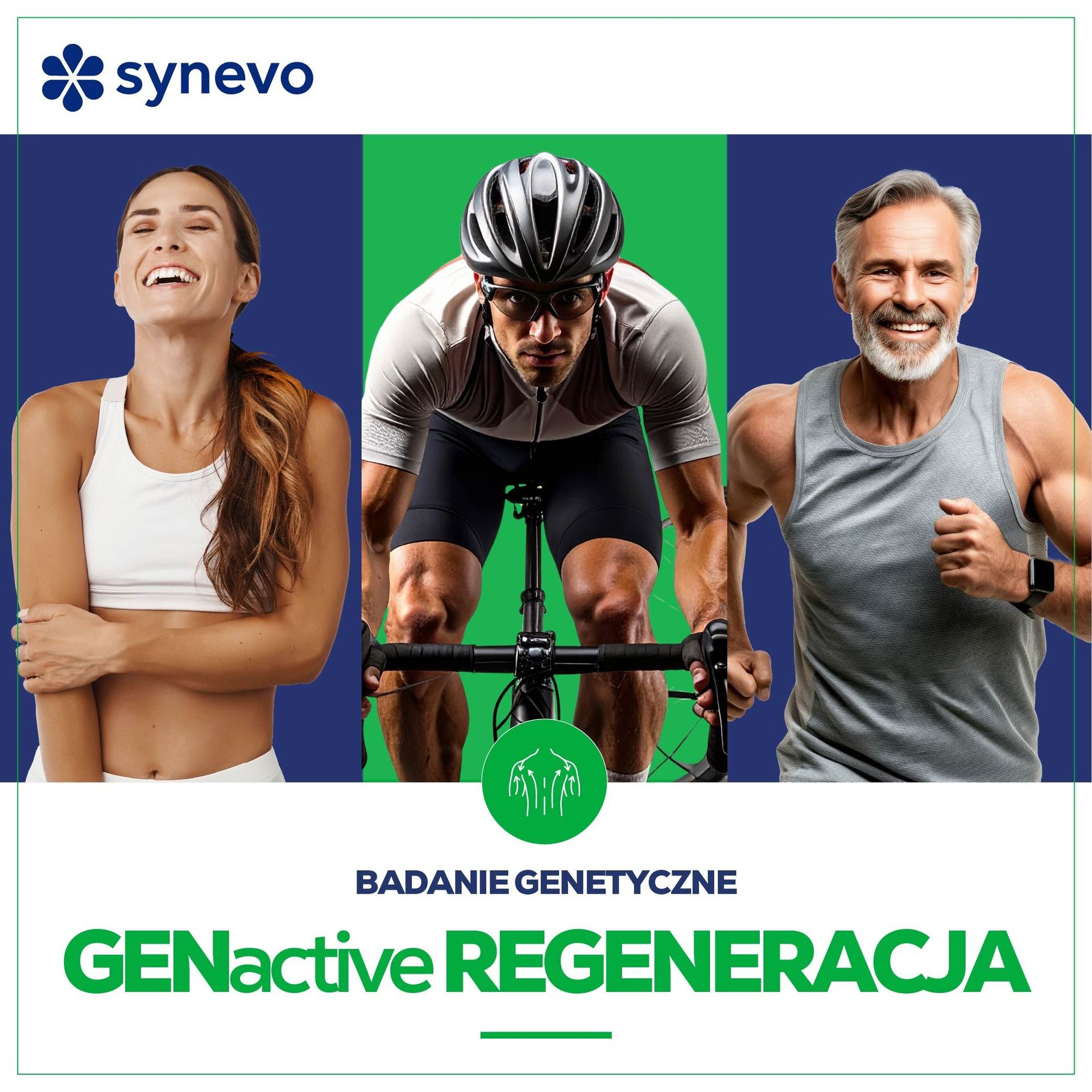Pakiet badań genetycznych GENactive Regeneracja z telekonsultacją lekarską - zestaw wysyłkowy