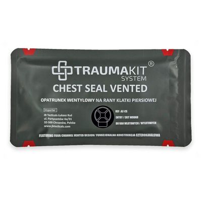 Opatrunek wentylowy typu BCS Chest Seal Vented TRAUMA KIT