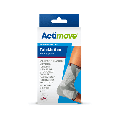 ACTIMOVE PRO Stabilizator stawu skokowego z kompresją medyczną (lewa) biały