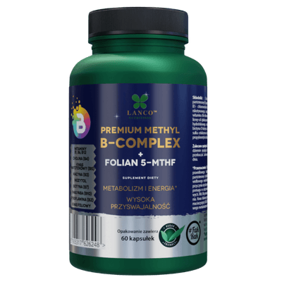 Premium Methyl B Complex + Folian 5-MTHF - 60 kapsułek