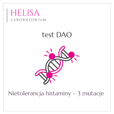 Nietolerancja histaminy (DAO) – analiza 3 mutacji