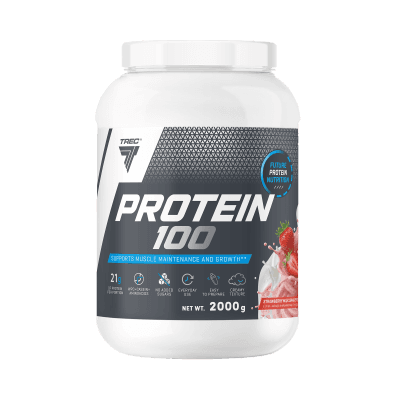 PROTEIN 100 - Białko wzbogacone aminokwasami Truskawka