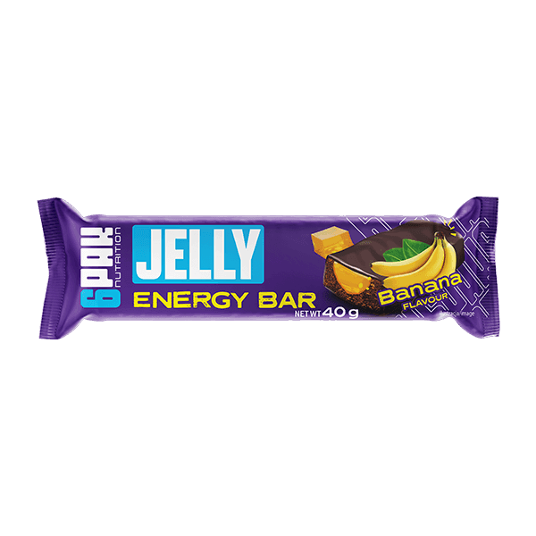 Baton z galaretką o smaku bananowym