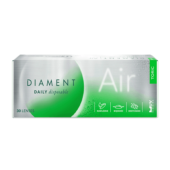 Soczewki kontaktowe Diament Air Toric 30 szt.