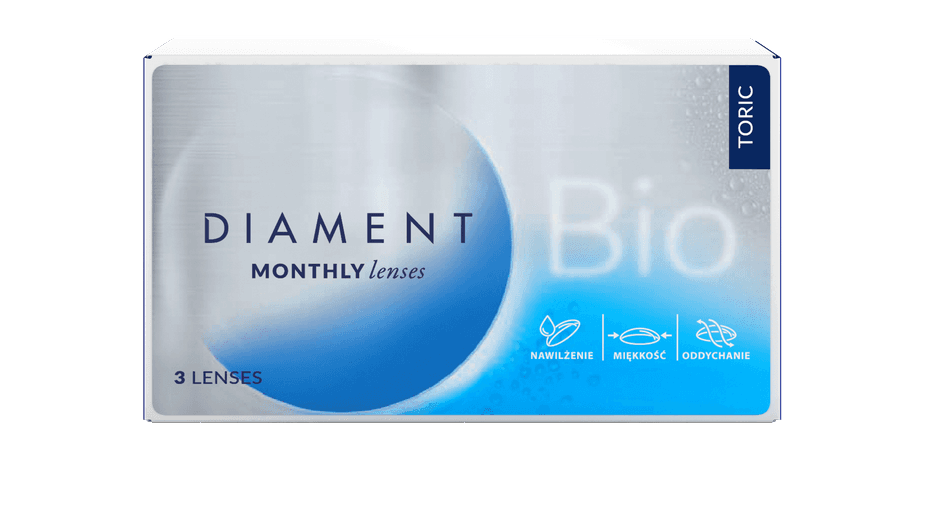 Soczewki kontaktowe Diament Bio Toric 3 szt.