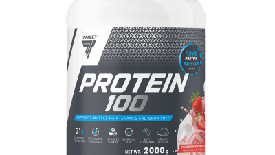 PROTEIN 100 - Białko wzbogacone aminokwasami Truskawka