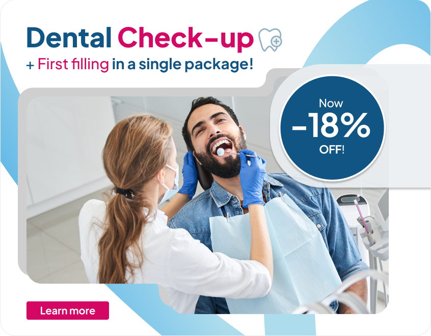 Dental check-up + first filling package