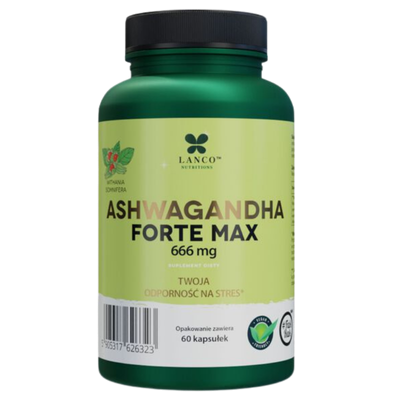 Lanco Nutritions Ashwagandha Forte Max - 60 kapsułek