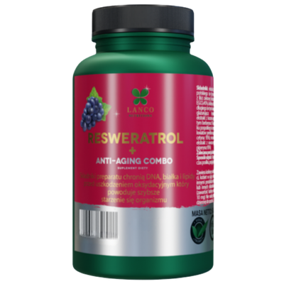 Lanco Nutritions Resweratrol + Anti-Aging Combo 60 kapsułek