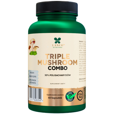 Lanco Nutritions Triple Mushroom Combo 60 kapsułek