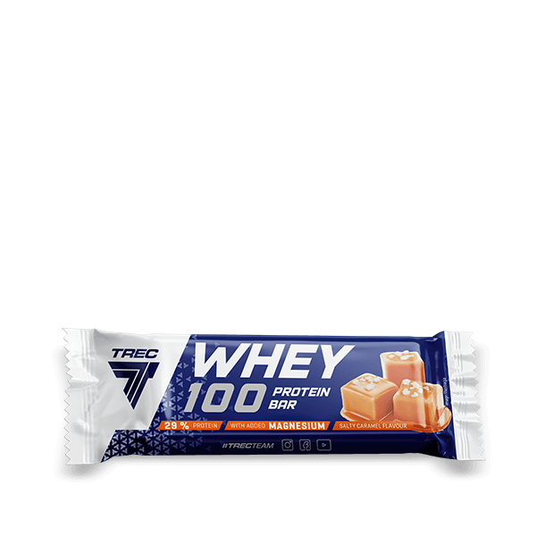 Baton proteinowy Whey 100 o smaku słonego karmelu