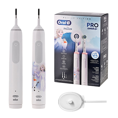 Zestaw 2 szczoteczek Oral-B 3 3000 i Junior Frozen