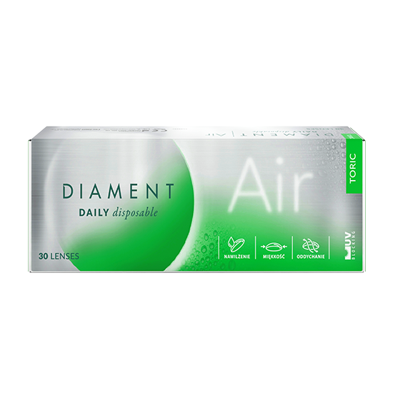 Soczewki kontaktowe Diament Air Toric 30 szt.