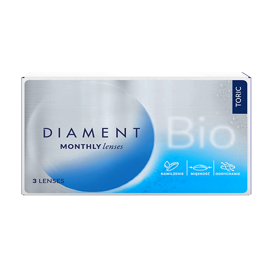 Soczewki kontaktowe Diament Bio Toric 3 szt.