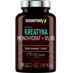 Kreatyna Monohydrat + B5, B6 w 90 kapsułkach