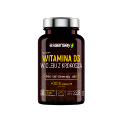 Witamina D3 w oleju z krokosza w 120 kapsułkach