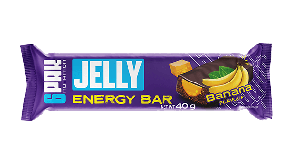 Baton z galaretką o smaku bananowym