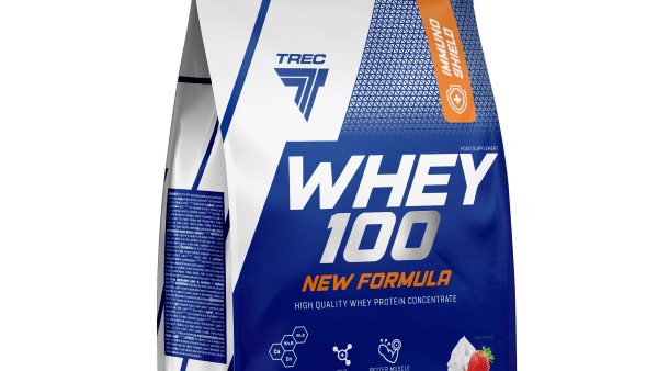 Białko Whey 100 New Formula Kremowa Truskawka