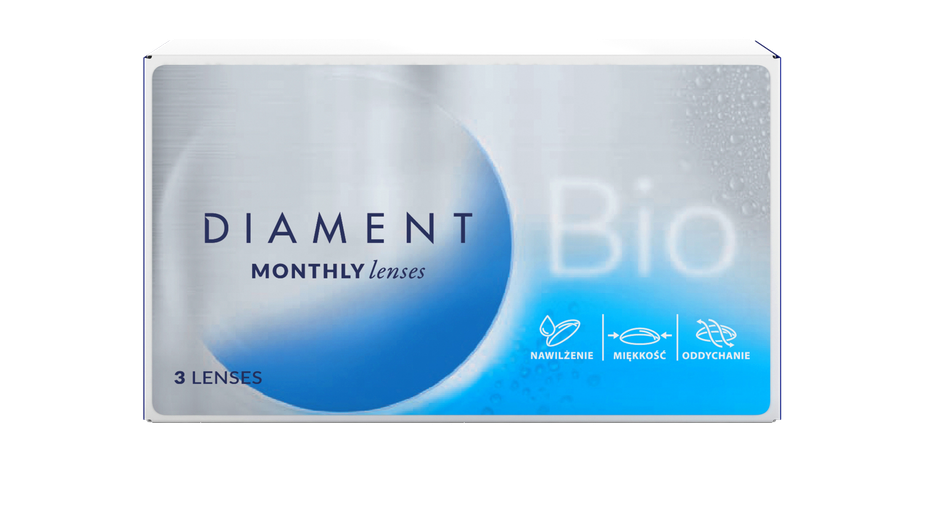Soczewki kontaktowe Diament Bio 3 szt.