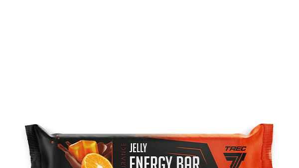 Baton energetyczny z galaretką o smaku pomarańczowym