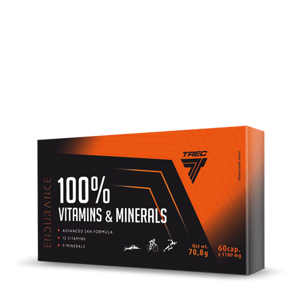 100% Vitamins & minerals Endurance- witaminy i minerały – kompleks na dzień i noc