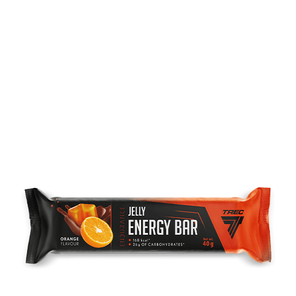 Baton energetyczny z galaretką o smaku pomarańczowym