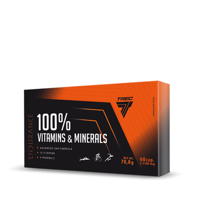 100% Vitamins & minerals Endurance- witaminy i minerały – kompleks na dzień i noc