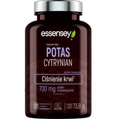 Potas Cytrynian w 90 kapsułkach