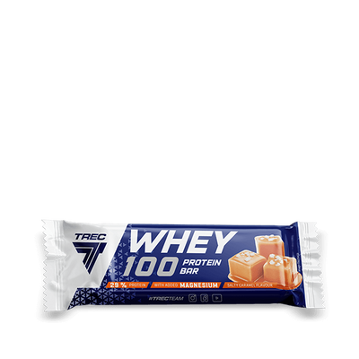 Baton proteinowy Whey 100 o smaku słonego karmelu