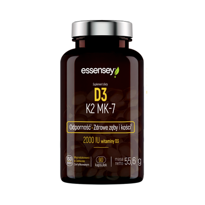 Witamina D3 K2 MK-7 w 90 kapsułkach