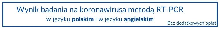 wynik testu na koronawirusa